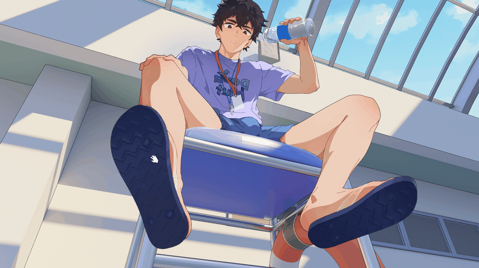 Gameplay preview of an interactive CG moment